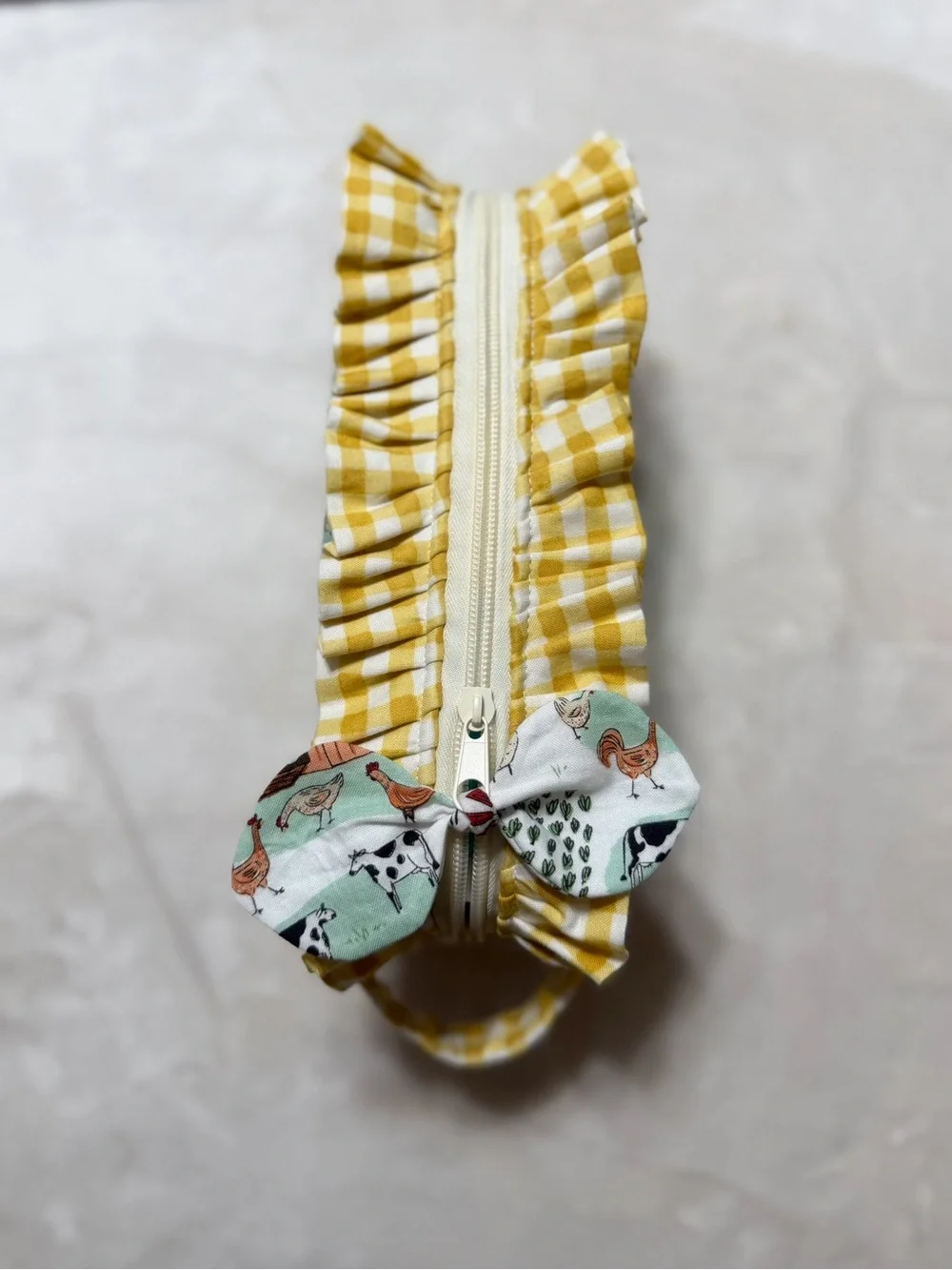 Handmade Pampers Wipes Pouch in “Child of God” Embroidered Handle